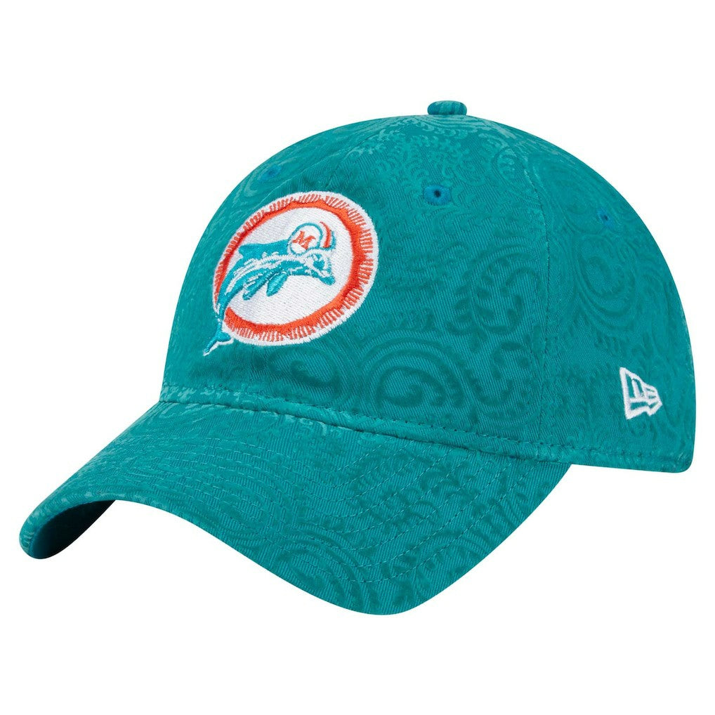 Miami Dolphins New Era Women's Throwback Flair 9TWENTY Adjustable Hat