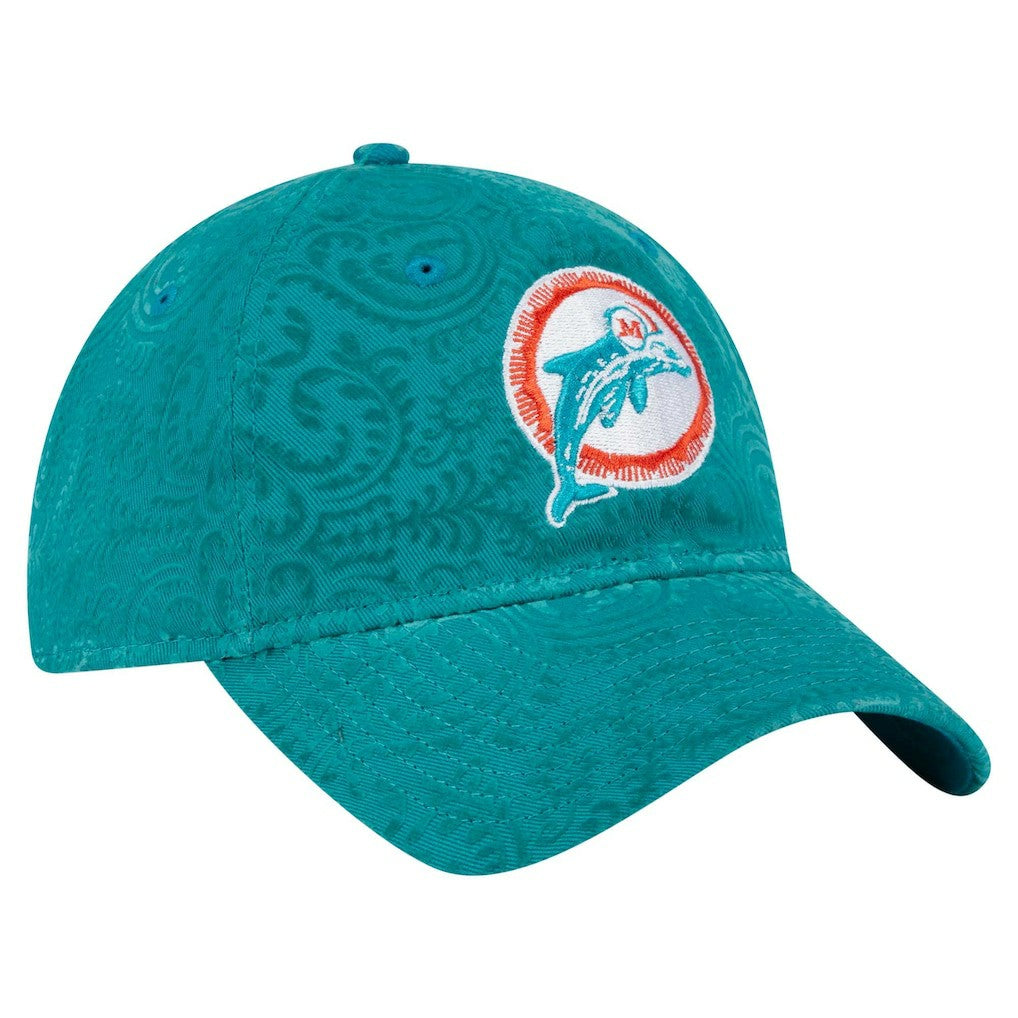 Miami Dolphins New Era Women's Throwback Flair 9TWENTY Adjustable Hat