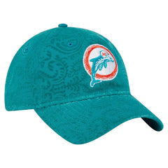 Miami Dolphins New Era Women's Throwback Flair 9TWENTY Adjustable Hat