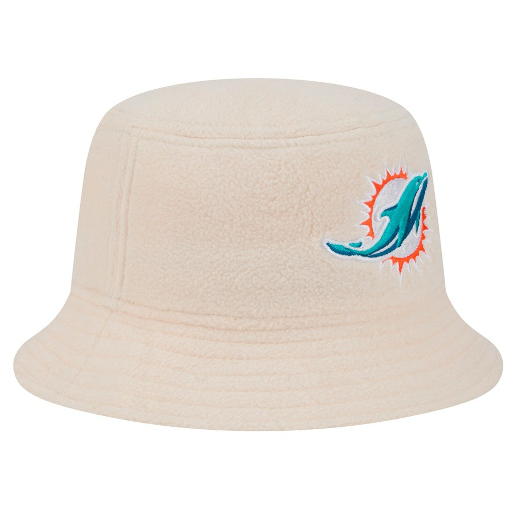 Miami Dolphins New Era Women's Cozy Sherpa Bucket Hat