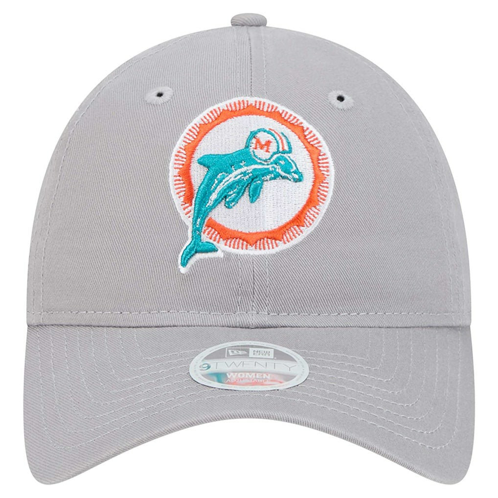 Miami Dolphins New Era Women's Throwback 9TWENTY Adjustable Hat