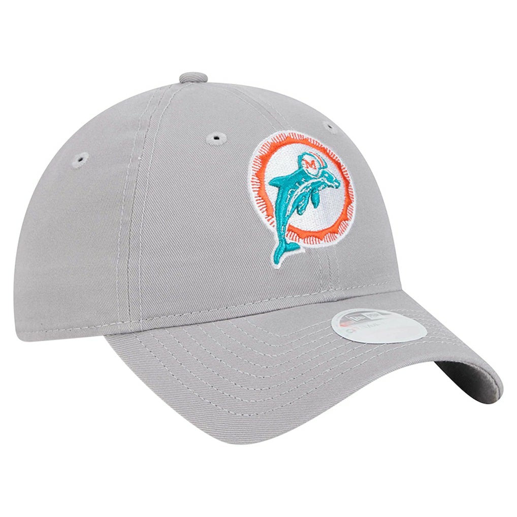 Miami Dolphins New Era Women's Throwback 9TWENTY Adjustable Hat
