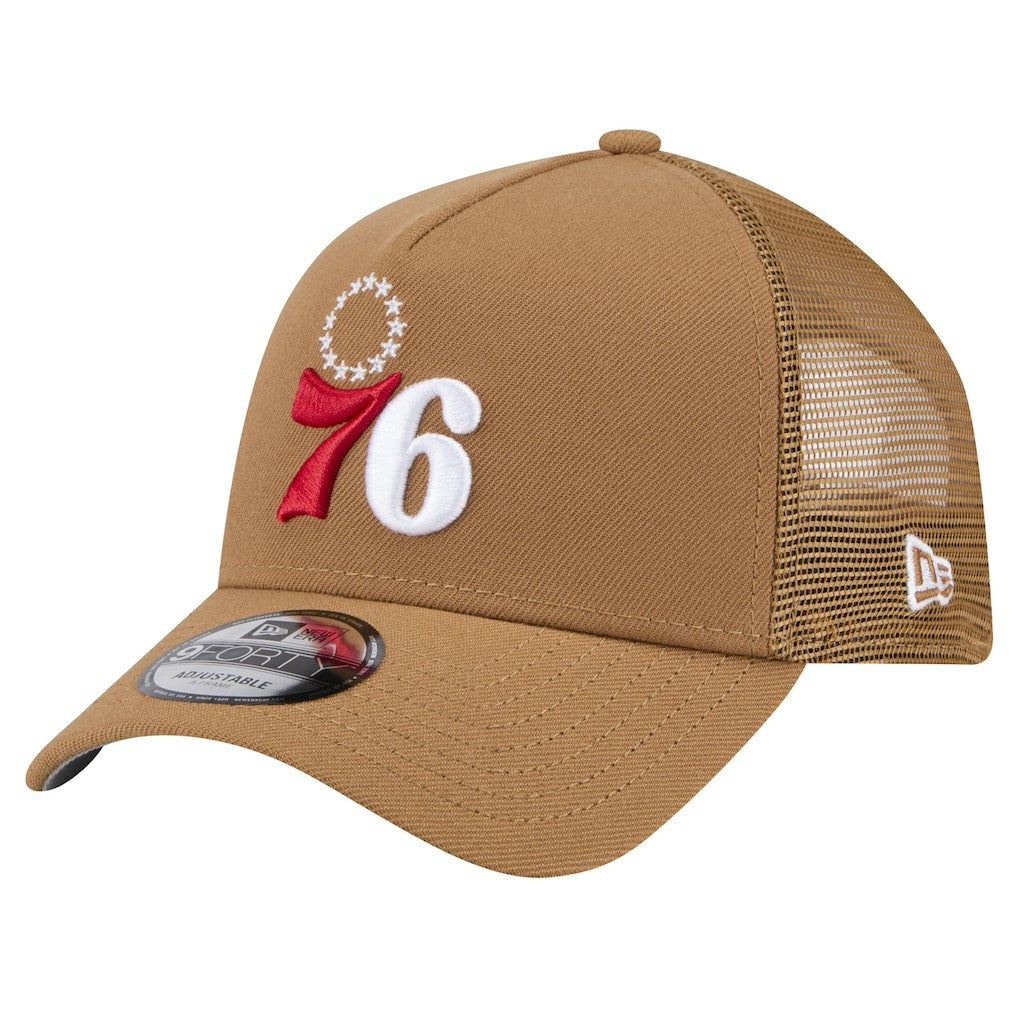 Philadelphia 76ers 9FORTY A-Frame Trucker Adjustable Hat Outlet