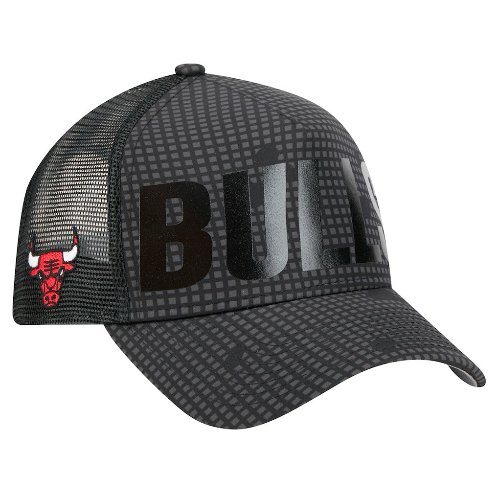 Chicago Bulls Male Adult Midnight Ink Tonal A-Frame Trucker 9FORTY Adjustable Hat On Sale