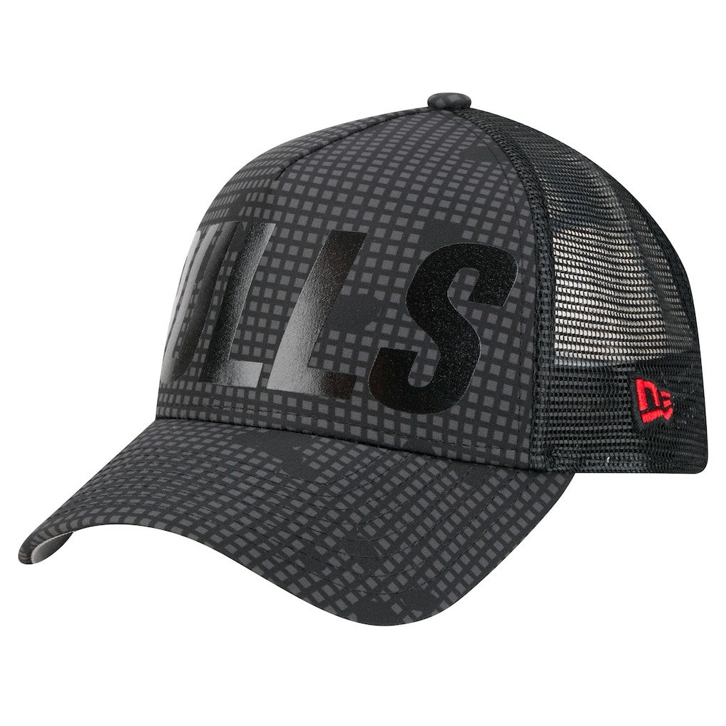 Chicago Bulls Male Adult Midnight Ink Tonal A-Frame Trucker 9FORTY Adjustable Hat On Sale