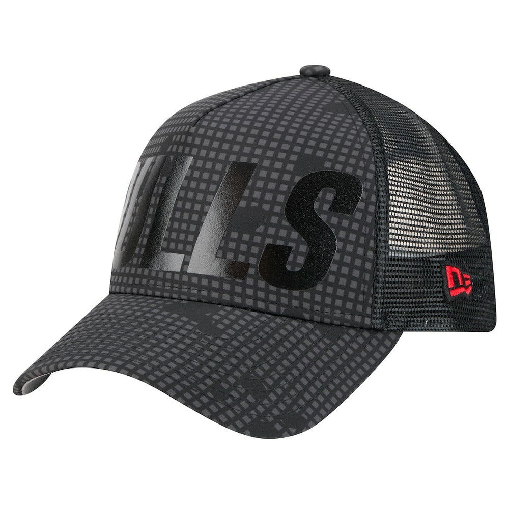 Chicago Bulls Male Adult Midnight Ink Tonal A-Frame Trucker 9FORTY Adjustable Hat On Sale