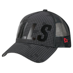 Chicago Bulls Male Adult Midnight Ink Tonal A-Frame Trucker 9FORTY Adjustable Hat On Sale