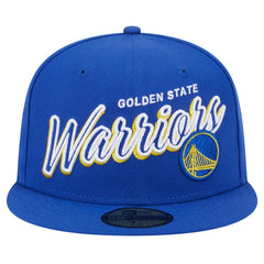 Golden State Warriors Sport Night Script Sided 59FIFTY Fitted Hat sale On Sale