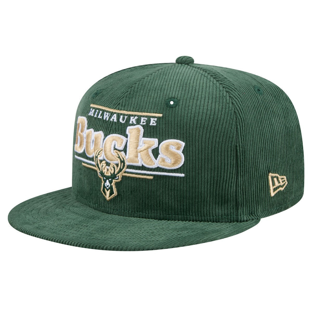 Milwaukee Bucks Throwback Display Corduroy 9FIFTY Snapback Hat Discount