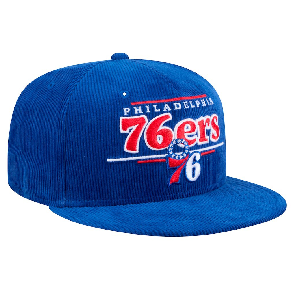 Philadelphia 76ers Throwback Display Corduroy 9FIFTY Snapback Hat Discount