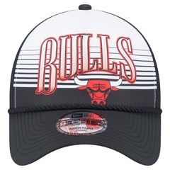 Chicago Bulls Black Throwback Gradient A-Frame 9FORTY Adjustable Hat On Sale