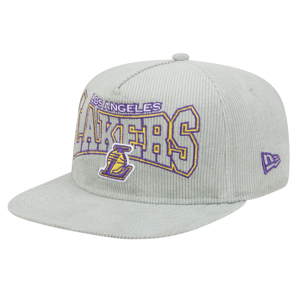 Los Angeles Lakers Throwback Corduroy Golfer Snapback Hat On Sale