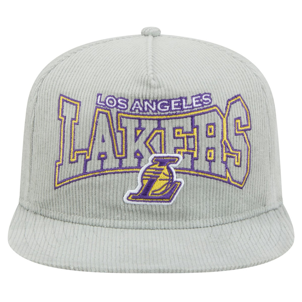 Los Angeles Lakers Throwback Corduroy Golfer Snapback Hat On Sale