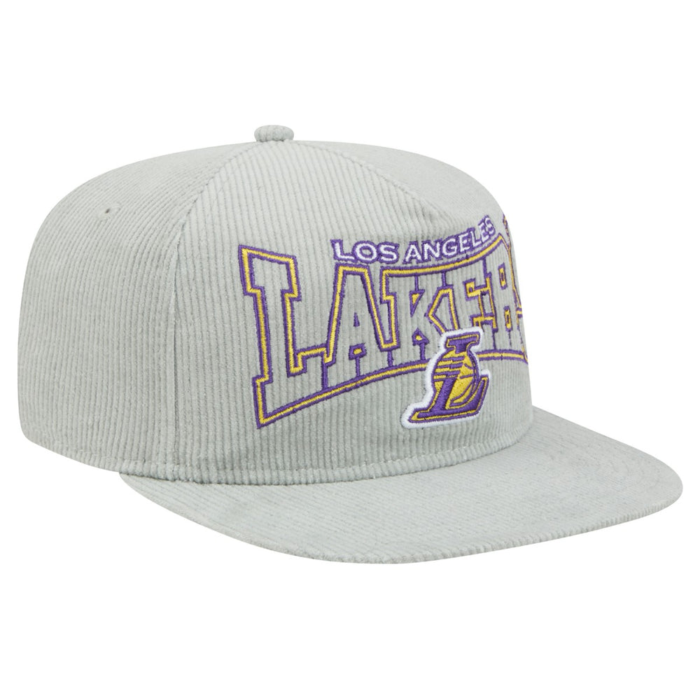 Los Angeles Lakers Throwback Corduroy Golfer Snapback Hat On Sale