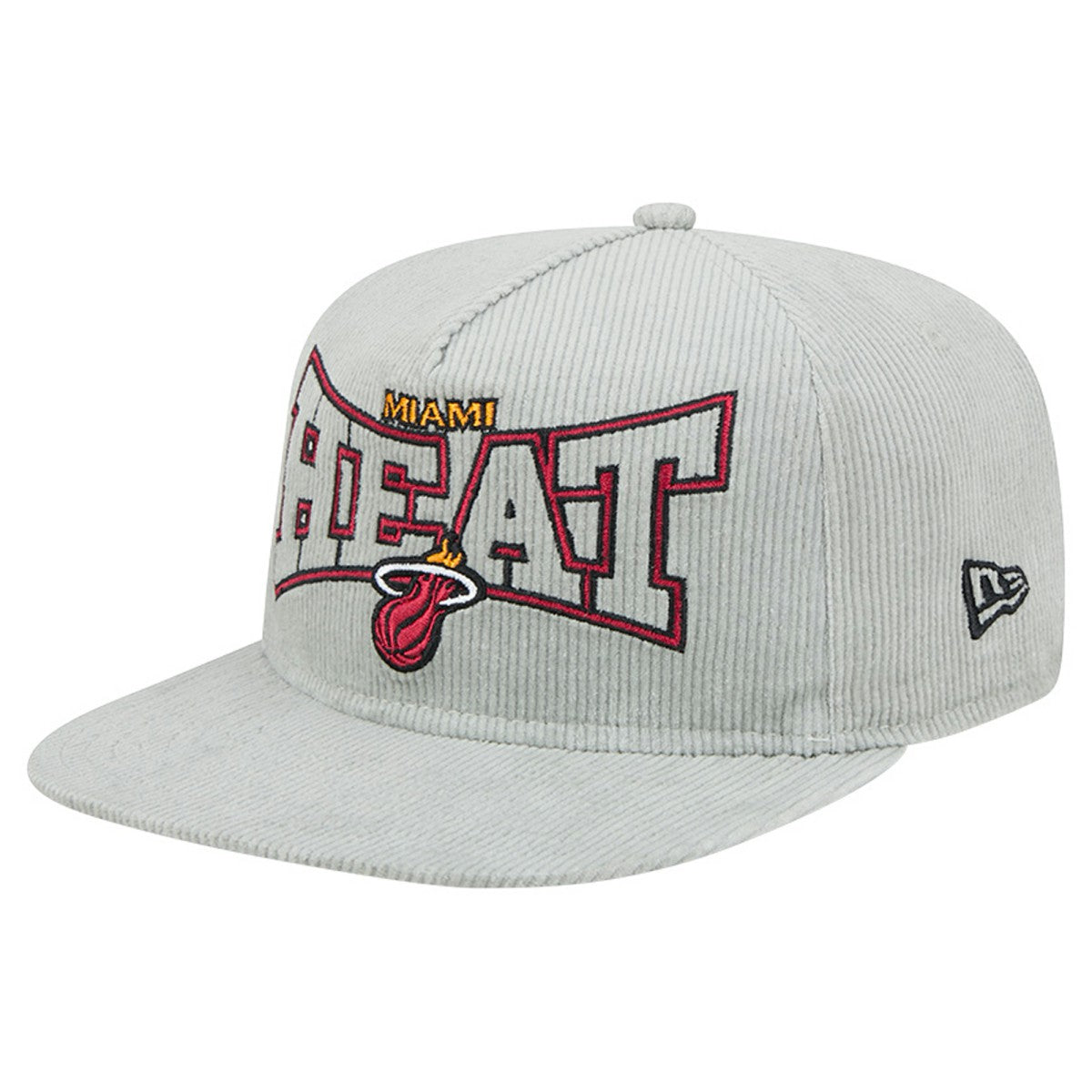 Miami Heat Throwback Corduroy Golfer Snapback Hat On Sale