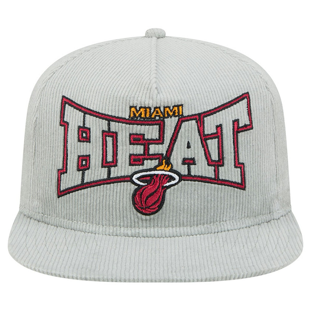 Miami Heat Throwback Corduroy Golfer Snapback Hat On Sale
