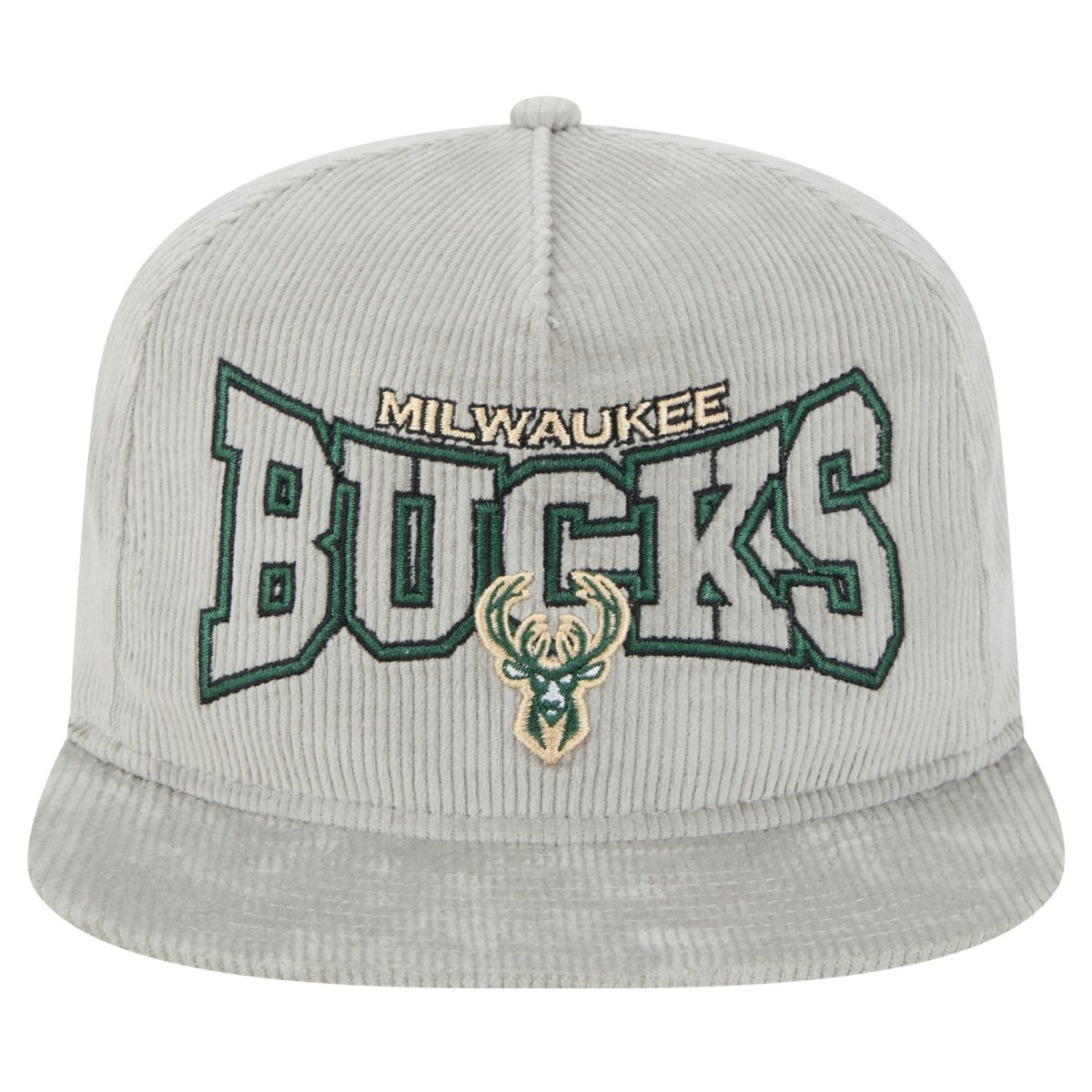 Milwaukee Bucks Throwback Corduroy Golfer Snapback Hat For Sale