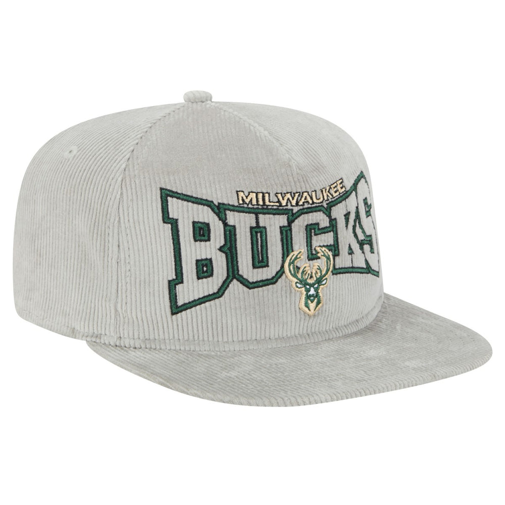 Milwaukee Bucks Throwback Corduroy Golfer Snapback Hat For Sale