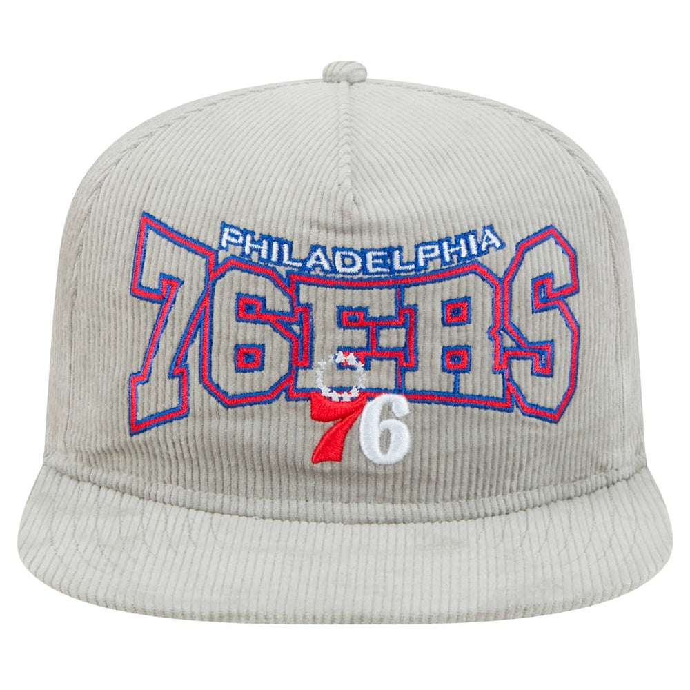 Philadelphia 76ers Throwback Corduroy Golfer Snapback Hat On Sale