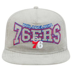 Philadelphia 76ers Throwback Corduroy Golfer Snapback Hat On Sale
