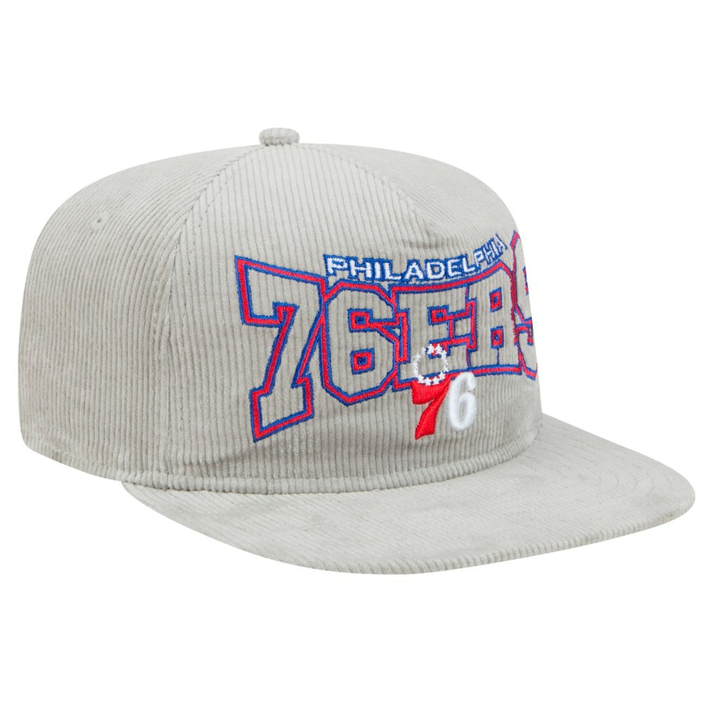 Philadelphia 76ers Throwback Corduroy Golfer Snapback Hat On Sale