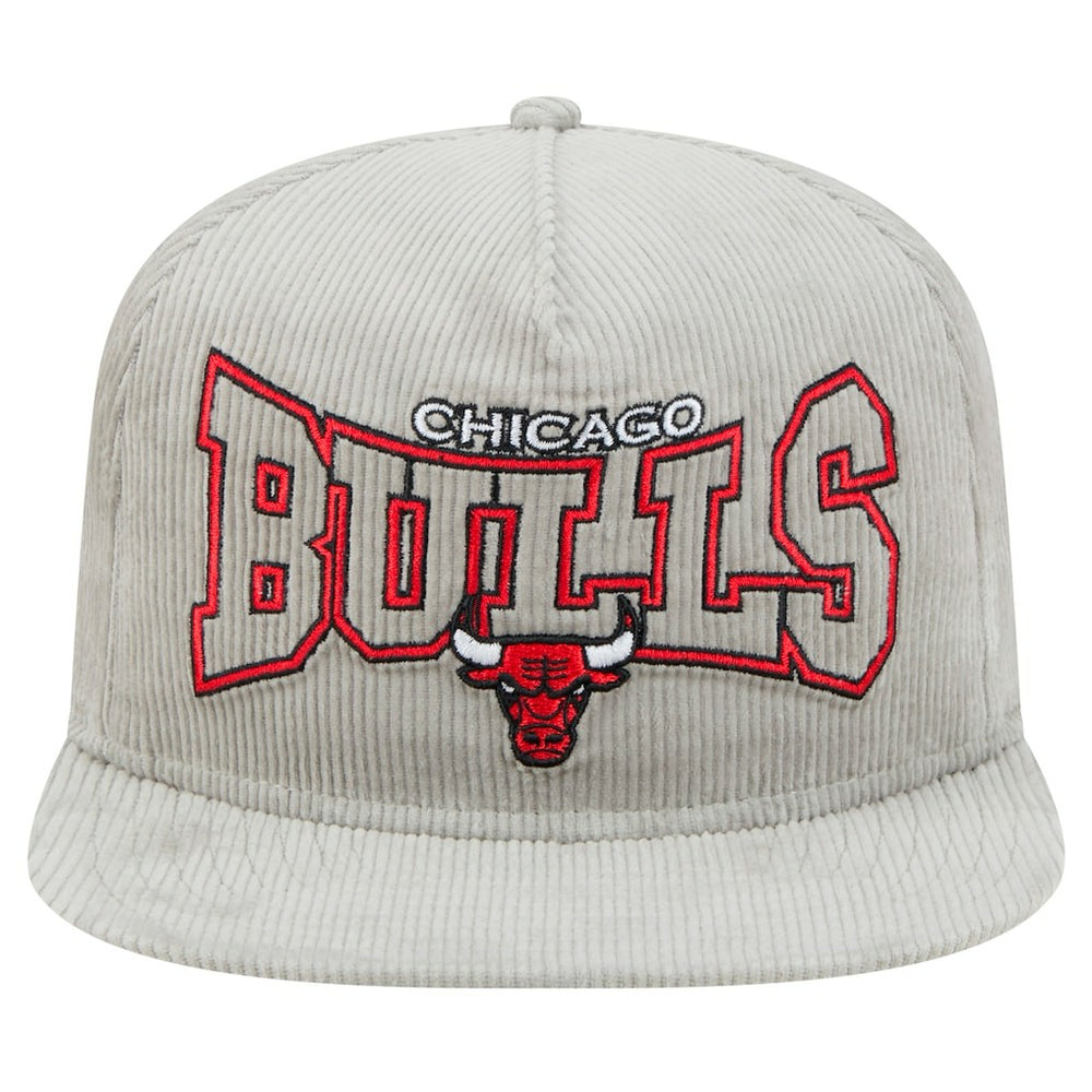 Chicago Bulls Throwback Corduroy Golfer Snapback Hat New