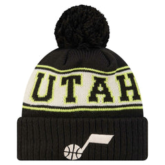 Utah Jazz Throwback Retro Cuffed Knit Hat with Pom Outlet