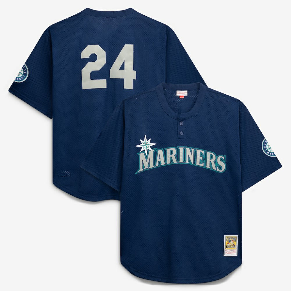 Seattle Mariners Mitchell & Ness Big & Tall Cooperstown Collection Mesh Batting Practice Jersey | MLB New