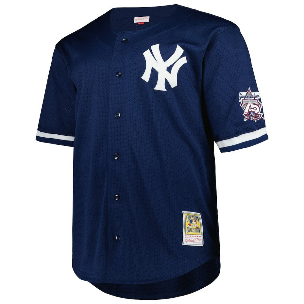 Derek Jeter New York Yankees Mitchell & Ness Big & Tall Cooperstown Mesh Batting Practice Jersey | MLB On Sale