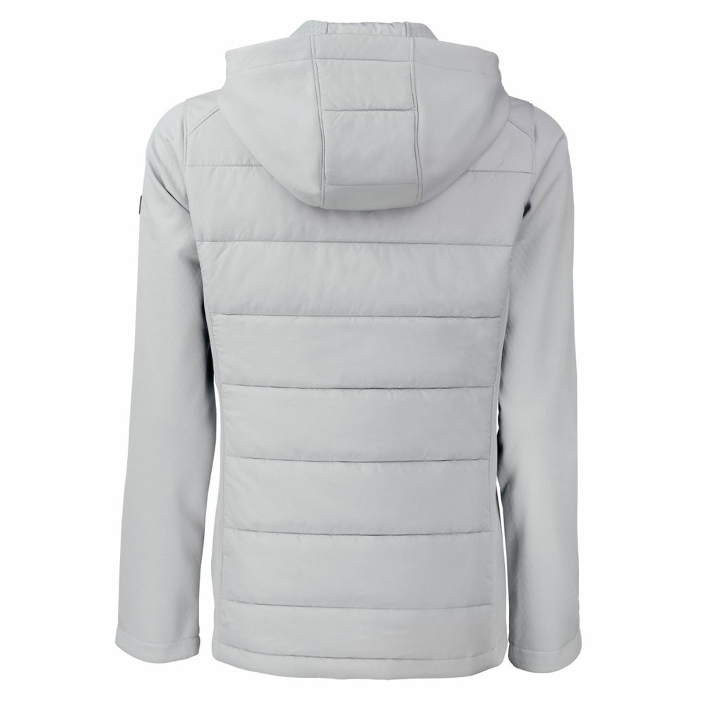 Detroit Lions  Cutter & Buck Women's Evoke PrimaLoft Hybrid Eco Softshell Recycled Full-Zip Hooded Jacket