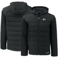 Kansas City Chiefs  Cutter & Buck Evoke PrimaLoft Hybrid Eco Softshell Recycled Full-Zip Hooded Jacket