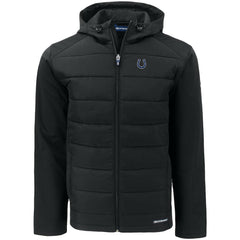 Indianapolis Colts  Cutter & Buck Evoke PrimaLoft Hybrid Eco Softshell Recycled Full-Zip Hooded Jacket