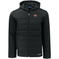 San Francisco 49ers  Cutter & Buck Evoke PrimaLoft Hybrid Eco Softshell Recycled Full-Zip Hooded Jacket