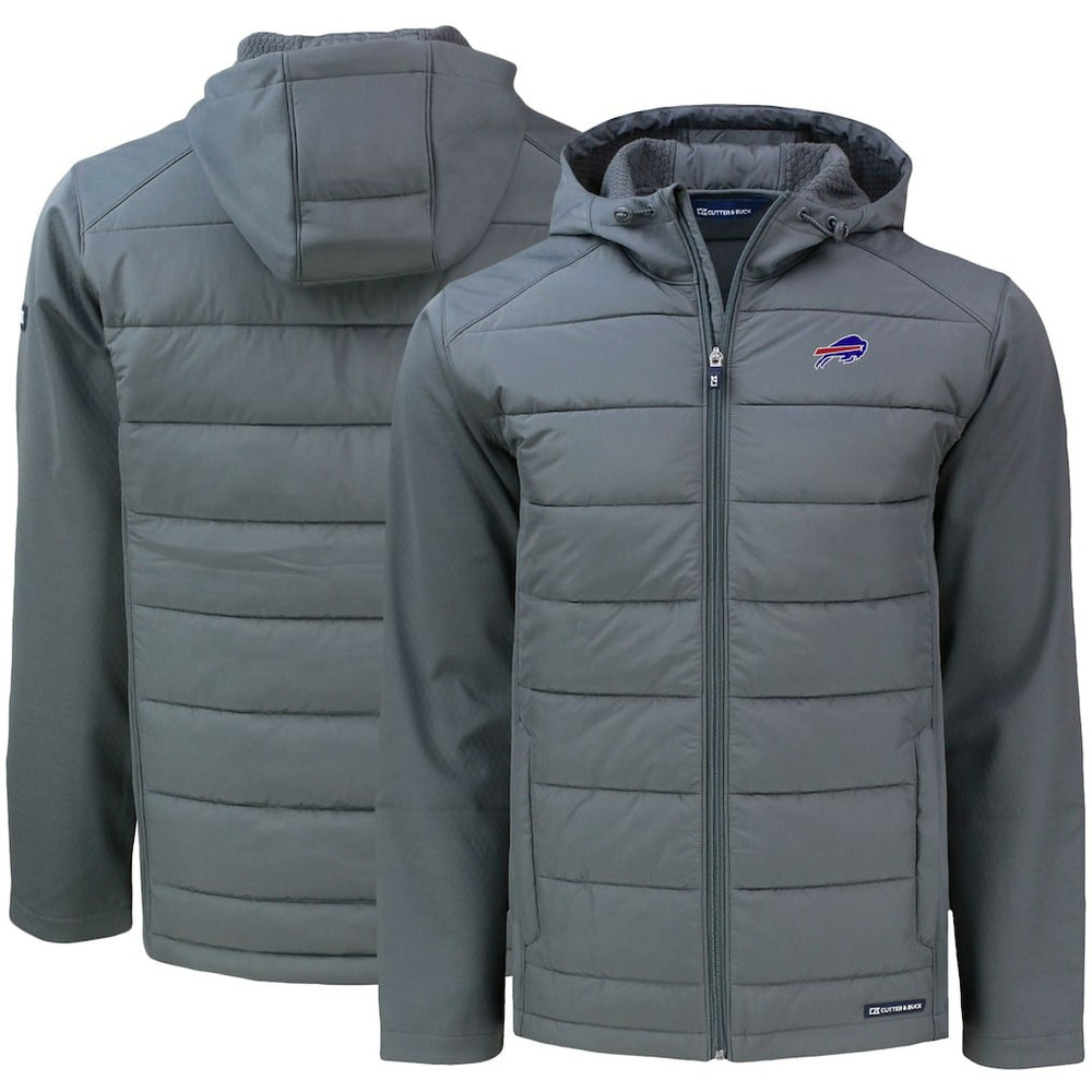 Buffalo Bills  Cutter & Buck Evoke PrimaLoft Hybrid Eco Softshell Recycled Full-Zip Hooded Jacket