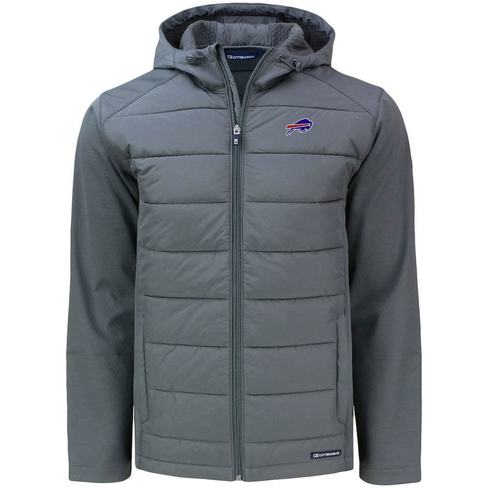 Buffalo Bills  Cutter & Buck Evoke PrimaLoft Hybrid Eco Softshell Recycled Full-Zip Hooded Jacket
