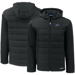 Buffalo Bills  Cutter & Buck Evoke PrimaLoft Hybrid Eco Softshell Recycled Full-Zip Hooded Jacket