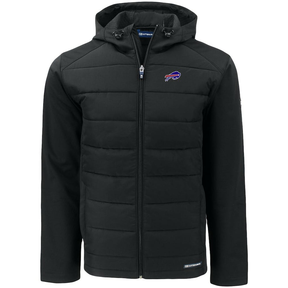 Buffalo Bills  Cutter & Buck Evoke PrimaLoft Hybrid Eco Softshell Recycled Full-Zip Hooded Jacket
