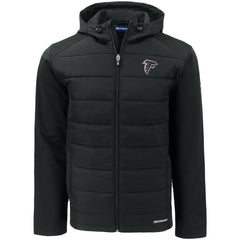 Atlanta Falcons  Cutter & Buck Evoke PrimaLoft Hybrid Eco Softshell Recycled Full-Zip Hooded Jacket