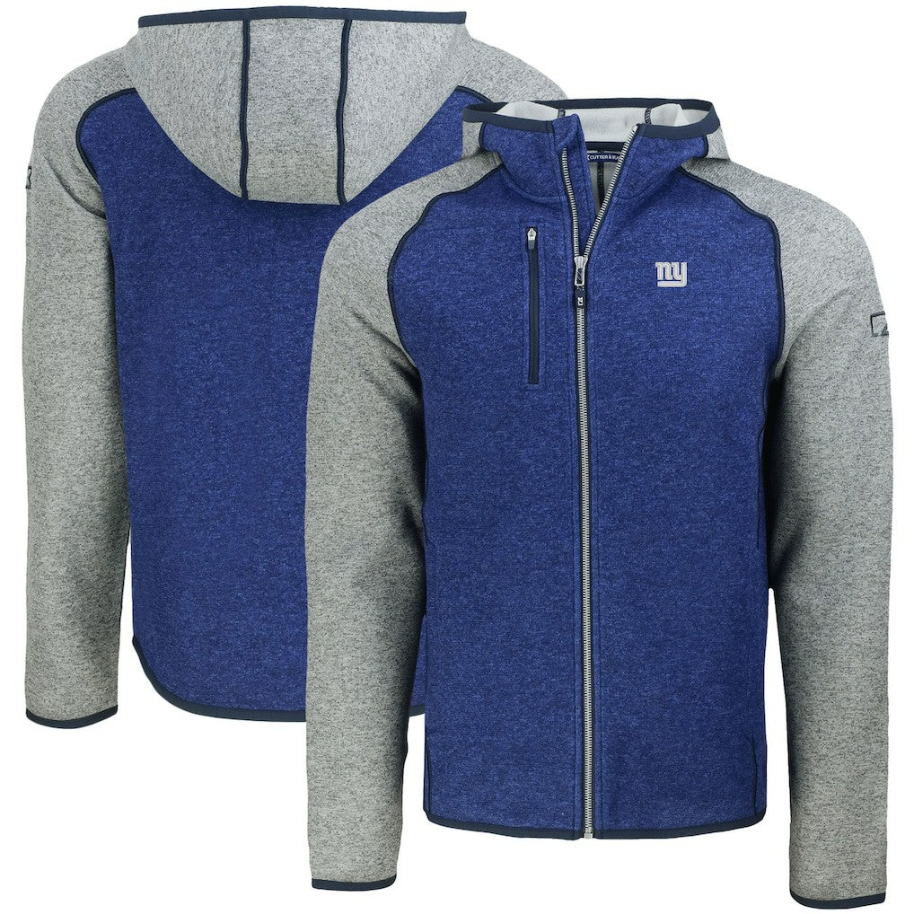New York Giants  Cutter & Buck Mainsail Full-Zip Hooded Jacket