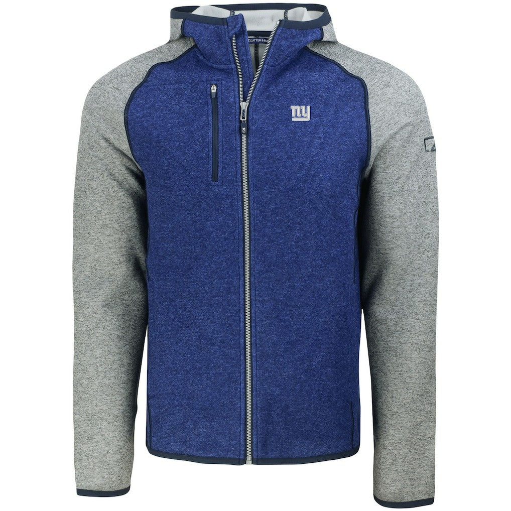 New York Giants  Cutter & Buck Mainsail Full-Zip Hooded Jacket
