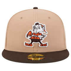 Cleveland Browns New Era Throwback Logo Main 59FIFTY Fitted Hat