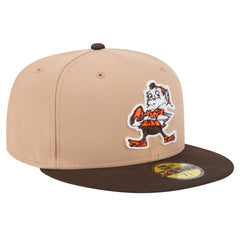 Cleveland Browns New Era Throwback Logo Main 59FIFTY Fitted Hat