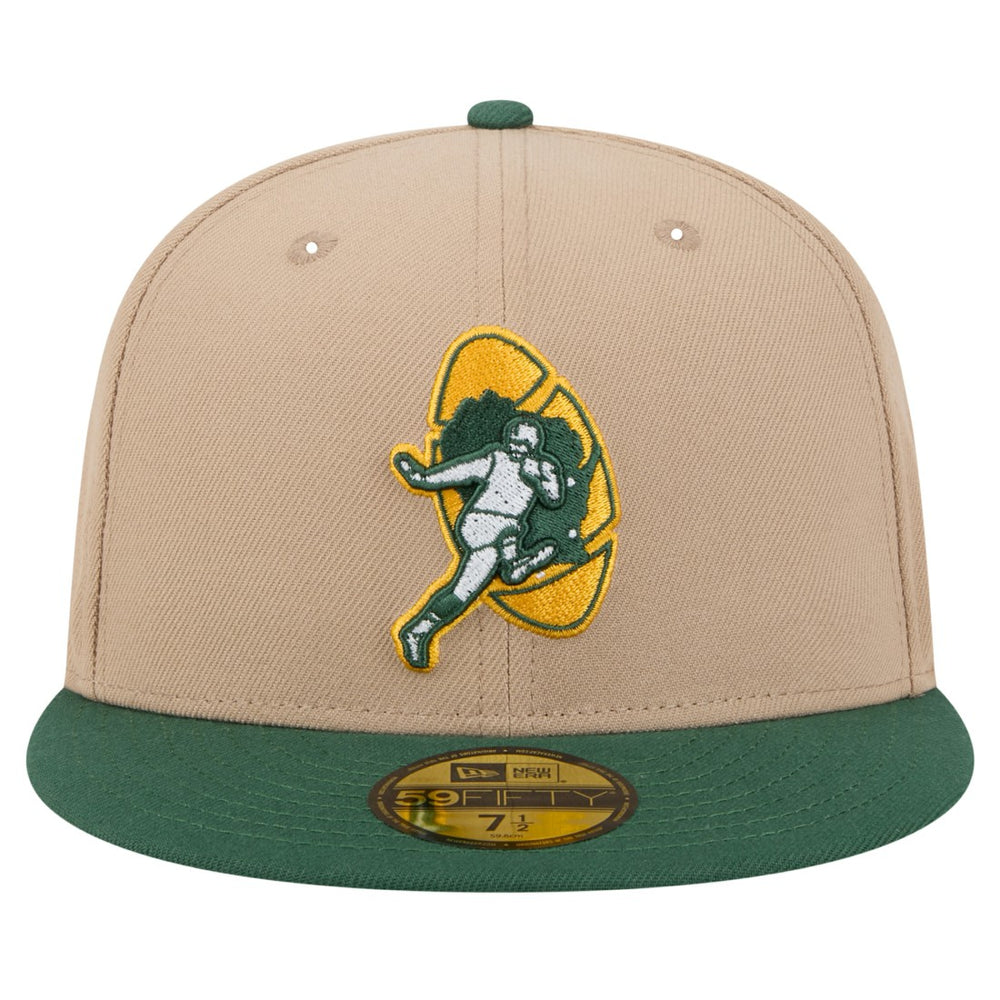 Green Bay Packers New Era Throwback Logo Main 59FIFTY Fitted Hat