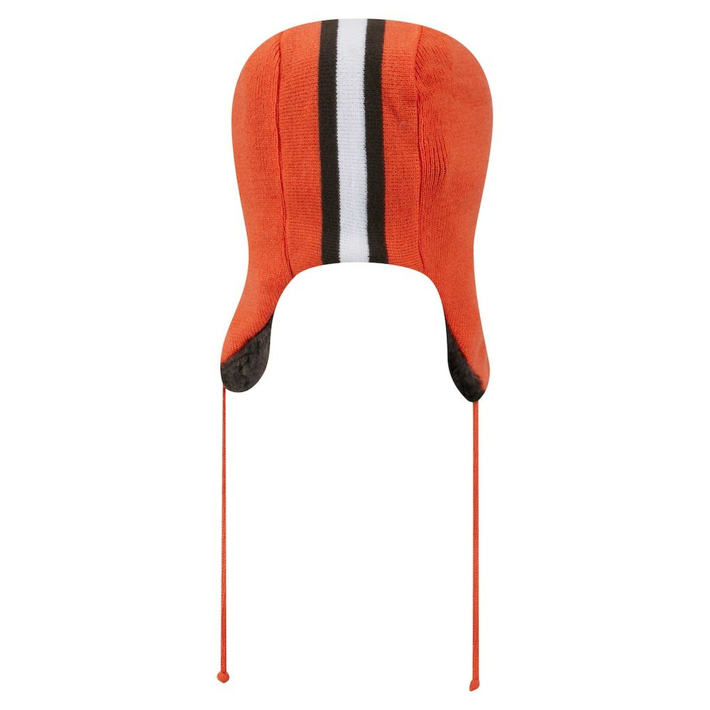 Cleveland Browns New Era Helmet Head Trapper Knit Hat