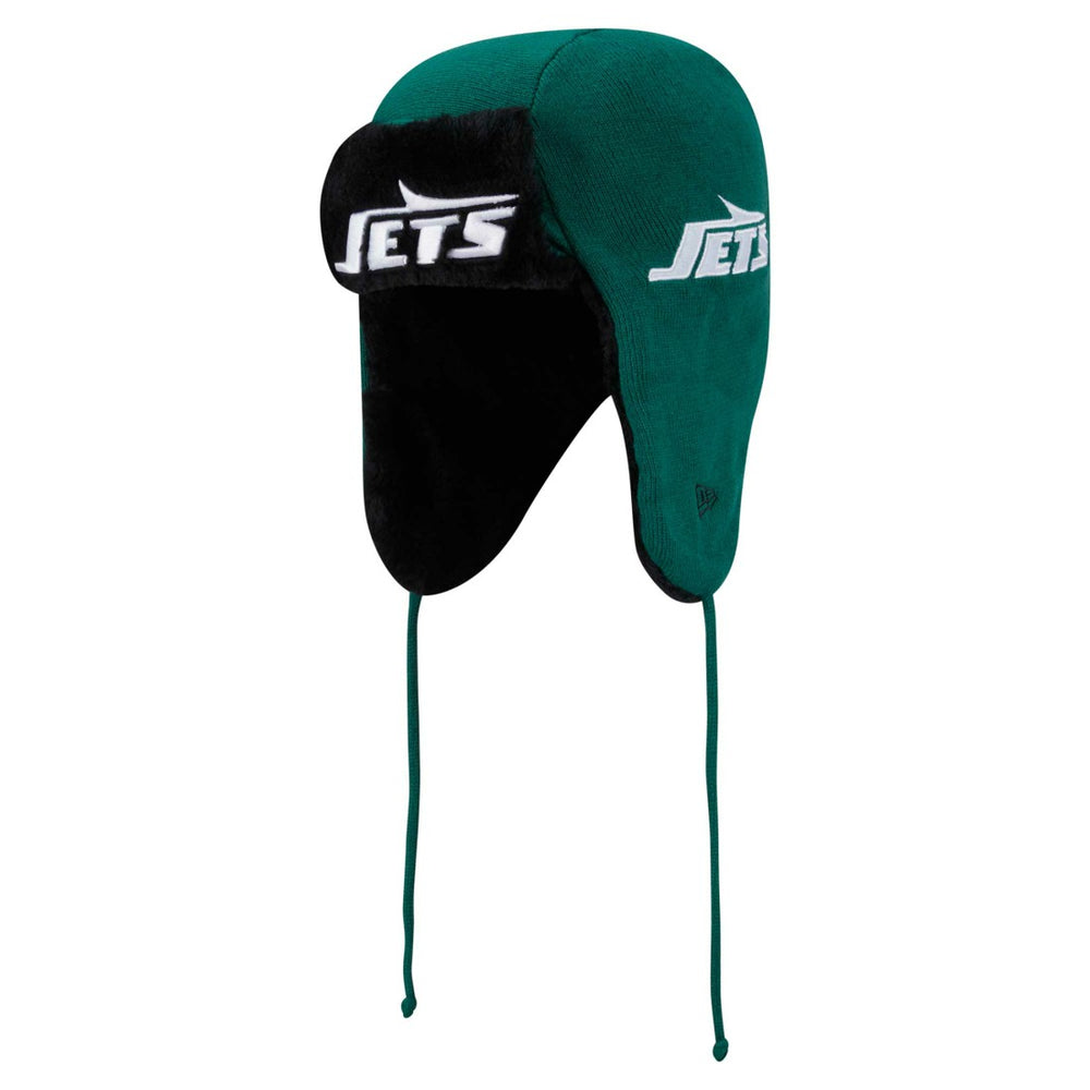New York Jets New Era Helmet Head Trapper Knit Hat