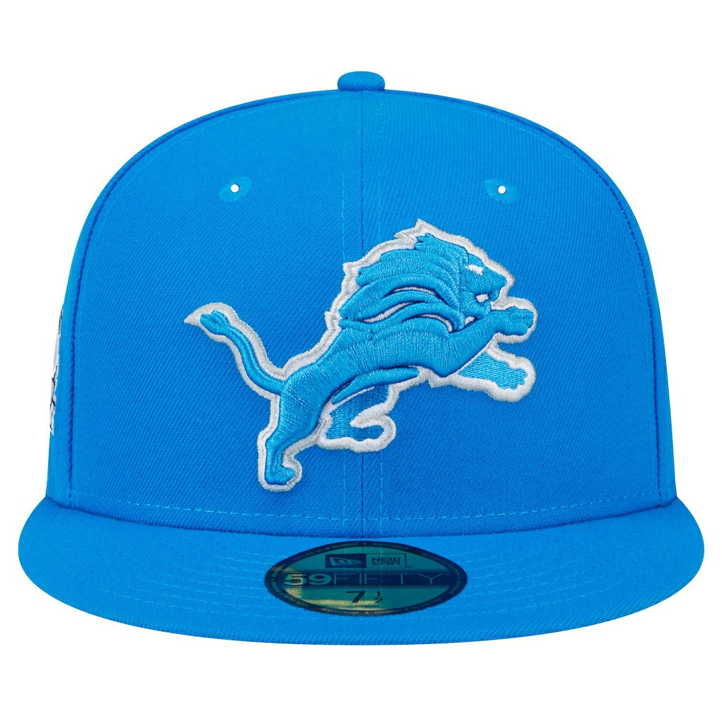 Detroit Lions New Era Main Side Patch 59FIFTY Fitted Hat