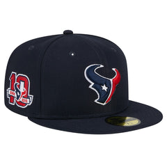 Houston Texans New Era Main Side Patch 59FIFTY Fitted Hat