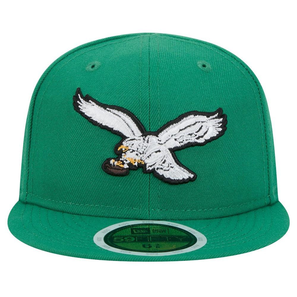 Philadelphia Eagles New Era Youth Main 59FIFTY Fitted Hat