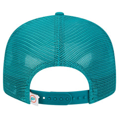 Miami Dolphins New Era Throwback Main Trucker 9FIFTY Snapback Hat