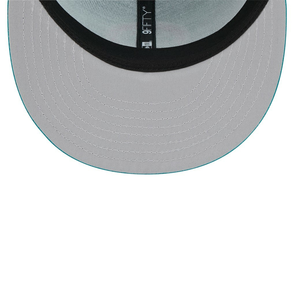 Miami Dolphins New Era Throwback Main Trucker 9FIFTY Snapback Hat